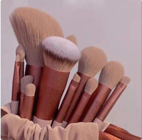 White Makeup Brushes  Rose Gold & White Makeup Brush Sets – GLAMX
